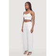 thumbnail image 2 of Women's High Waisted Crepe Knit Wide Leg Pants, 2 of 4