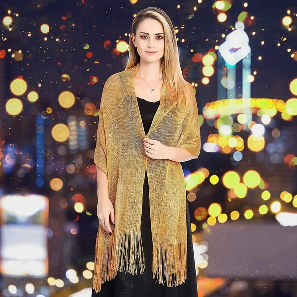 Metallic scarf online