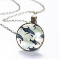 thumbnail image 6 of Whale Necklace Personalized Custom Photo Round Pendant Adjustable Stainless Steel Necklaces with Gift Box for Men Women Mothers Valentine's Jewelry Gift, 6 of 6