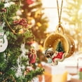 thumbnail image 2 of Zmeidao Personalized Dog Ornament, Dog Hanging Ornaments for Christmas Tree, Dogs Pet Decorations, Gifts for Dog Lovers, Christmas Thanksgiving Holiday Party Favors, 2 of 5