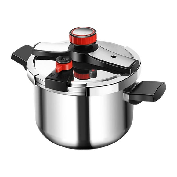 Siruishop 304 Stainless Steel Pressure Cooker Kitchen Cookware for Home Kitchen Family 10L