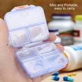 thumbnail image 1 of 7 Rejillas Portátil Medicina Tableta Píldora Caja Organizadora, Durable PP Material Viaje Amigable, Multi Funcional, Adecuado Para Píldoras, Joyería Y Dulces, 1 of 7