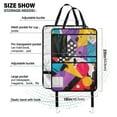 thumbnail image 3 of Abstract colorful geometric art 34 Pack Kick Mat Back Seat Protector With Storage Pockets, Universal Car Seat Back Organizer For Pets, Waterproof Backseat Protector For Most Car, 3 of 5