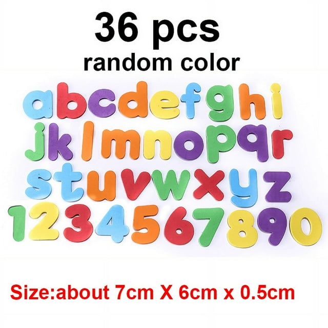 36Pcs Alphabet Bath Puzzle Soft EVA Numbers Alphanumeric Letters Kids Bath Toys Baby Toy Early Educational Toy Tool