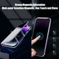 thumbnail image 4 of Dteck Privacy Magnetic Case for iPhone 14 Pro Max, Anti-peep Double Sided Confidential Case Compatible with iPhone 14 Pro Max with Privacy Screen Protector Tempered Glass Metal Bumper,Black, 4 of 6