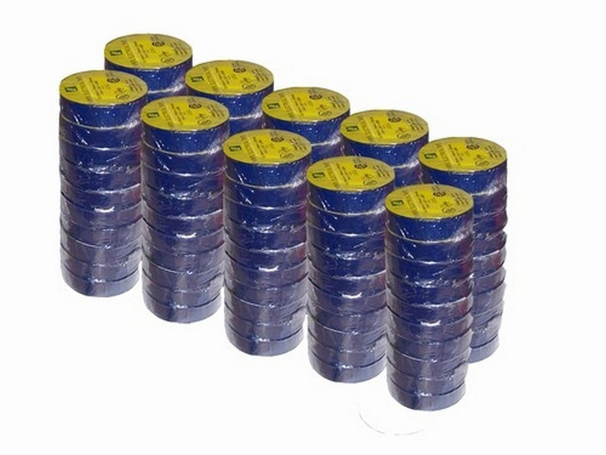 Electrical Tape 3/4" X 66' Ul/Csa 100 Roll Case Several Colors., Blue
