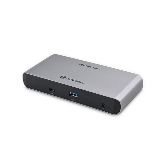 Cable Matters Aluminum Thunderbolt 3 Dock USB C Docking Station with