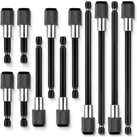 

12 Pieces Drill Extension Bit Holder Extension Adapter Set
