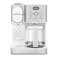 thumbnail image 1 of Cafetera Cuisinart, jarra de vidrio para 12 tazas, cafetera automática caliente y helada, cafetera de un solo servidor, acero inoxidable, SS-16W, blanca, 1 of 5
