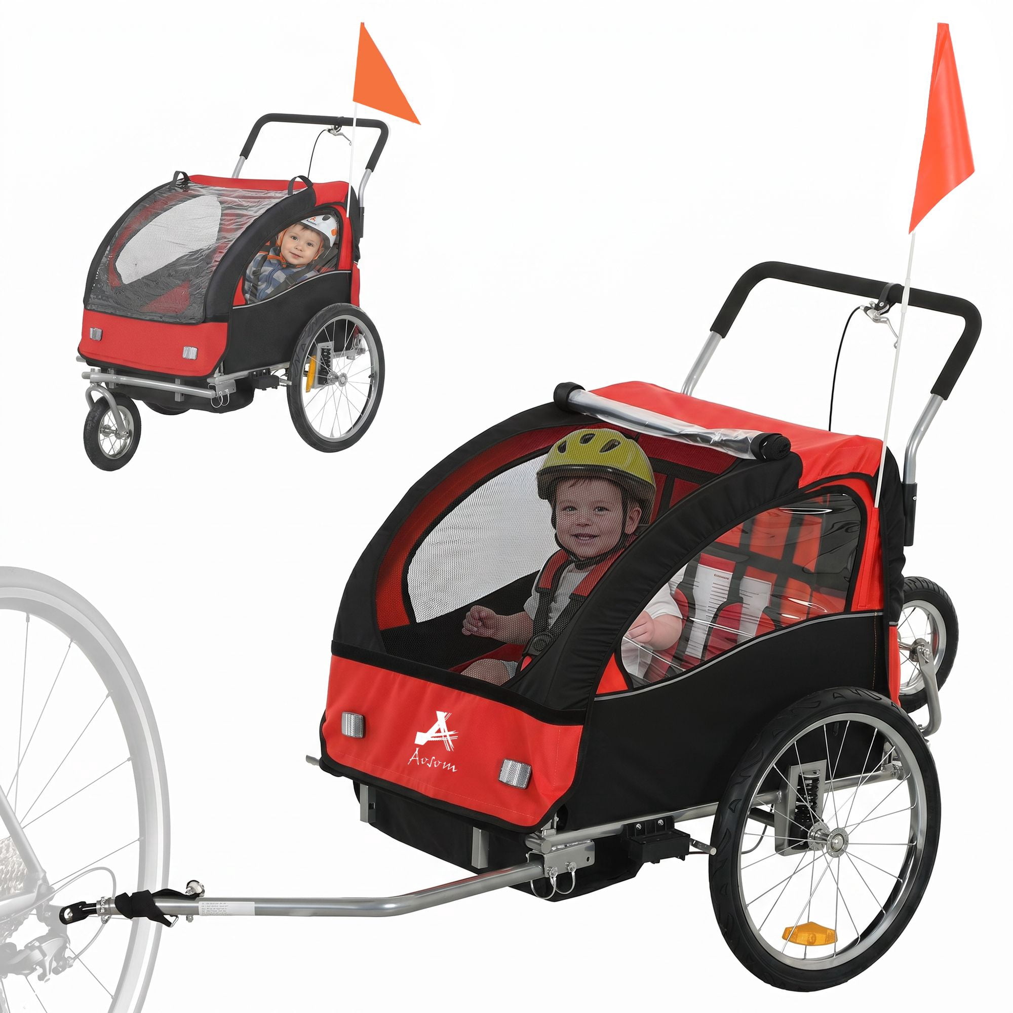Schwinn Summit Deluxe Infant Unisex Trailer, Red - Walmart.com