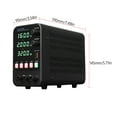 thumbnail image 2 of Riwcyla WANPTEK Bench DC PowerVariable 160V 2A Digital Display Adjustable Switching Regulated Power with Data Storage, Output Switch, USB Quick Port, Short Circuit, Encoder Adjust, 2 of 6