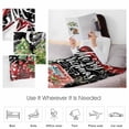 thumbnail image 4 of Merry Christmas Red Truck Throw Flannel Blanket 40x50In Vintage Green Plaid Gift Snowflake Black Super Soft Cozy Bed Blanket, Lightweight Plush Fuzzy Bed Throw for Bedroom Sofa Couch Living Room, 4 of 4