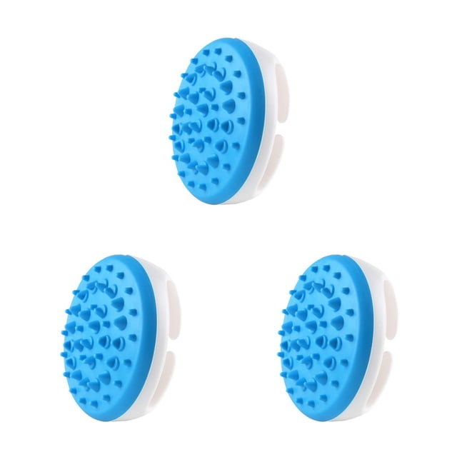Bearachild Cepillo de masaje corporal Masajeador manual de celulitis muscular Exfoliante Desmontable Ducha Palma Masajeador Depurador Azul Type1 NO1