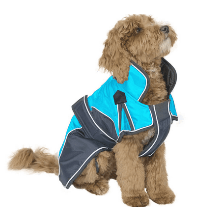 Derby Originals Urban Winter Dog Parka with Neck Cover & Harness Compatible Opening 420D Heavy Weight