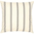 thumbnail image 3 of VHC Brands Grace Farmhouse Euro Pillow Sham Striped Square Creme Grey 26x26 inches, 3 of 6