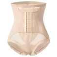 thumbnail image 2 of Tummy Control Shapewear for Women Lace Butt Lifter Panties High Waisted Faja Body Shaper Beige 2XL, 2 of 4
