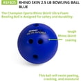 thumbnail image 4 of Champion Sports Foam Bowling Ball: 2.5 lb Rhino Skin Soft Balls for Training & Kids Games, Blue, 4 of 6