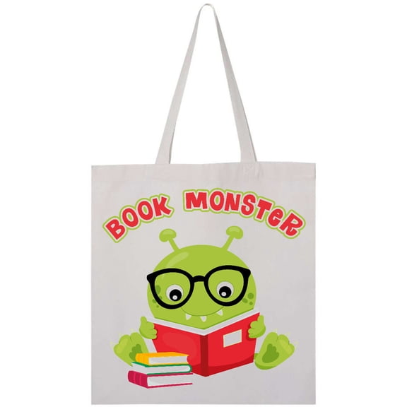 Inktastic Book Monster Boy Tote Bag