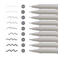 thumbnail image 4 of Faber Castell Needle Micron Pen Waterproof Drawing Markers Student Stationery Hook Line Pen Sketching Art Supplies for Artist 0.6mm, 4 of 5