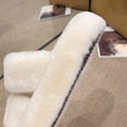 thumbnail image 4 of Zapatillas de casa de espuma viscoelástica para dormitorio suaves y peludas para mujer (Beige 40), 4 of 9