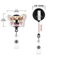 thumbnail image 4 of WIRESTER Set 2pcs Design Acrylic Key Card Holder Belt Clip Reel Id Badge Retractable - Animal Black Toy Poodle Dog, Red Pembroke Welsh Corgi Dog, 4 of 6