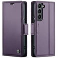 thumbnail image 2 of CaseMe Leather For Samsung Galaxy S21 Plus 5G Wallet Case with RFID Blocking, For Samsung Galaxy S21 Plus 5G Case Wallet for Women Men Card Holder Magnetic Clasp Kickstand Folio Case,Purple, 2 of 12