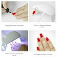 thumbnail image 6 of POINTERTECK 6W Nail Lamp Mini LED Light Nail Dryer UV Gel Folding Mouse Phototherapy Machine Portable Nail Lamp Tool White, 6 of 7