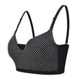 thumbnail image 3 of European and American new style camisole with spaghetti straps, sexy deep V diamond-encrusted chest-wrapped women's short versatile bottoming tube top - Color - L, 3 of 5