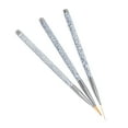 thumbnail image 3 of Juego de 3 pinceles profesionales para delinear y pintar uñas, herramientas de manicura, 3 of 14