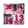 thumbnail image 5 of 40 Inch Hot Pink Number Balloon, Large Size Jumbo Digit Mylar Foil Helium Bright Pink Balloons For Birthday Party Celebration Decorations Graduations, 5 of 5