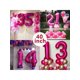 thumbnail image 5 of 40 Inch Hot Pink Number Balloon, Large Size Jumbo Digit Mylar Foil Helium Bright Pink Balloons For Birthday Party Celebration Decorations Graduations, 5 of 5