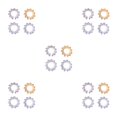 thumbnail image 1 of Wweixi Nipples Rings Fashionable Body Ornament Comfortable Convenient Piercing Durable Pedant Jewelries for Dressing Square 4 Pieces 5Set, 1 of 6