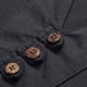 thumbnail image 5 of pstuiky Camisa de manga corta para hombre, Camisa de manga corta para hombre, color liso, 3 botones, cuello alto camisetas de hombre xxxxxxxl, 5 of 5