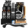 thumbnail image 1 of Complete Men's Beard Kit Men's Beard Care Kit with Beard Roller Contains Beard Shampoo, Beard Oil, Beard Creams, Beard Comb, Beard Brush, Beard Scissors, Razor, Beard Blades, 1 of 5