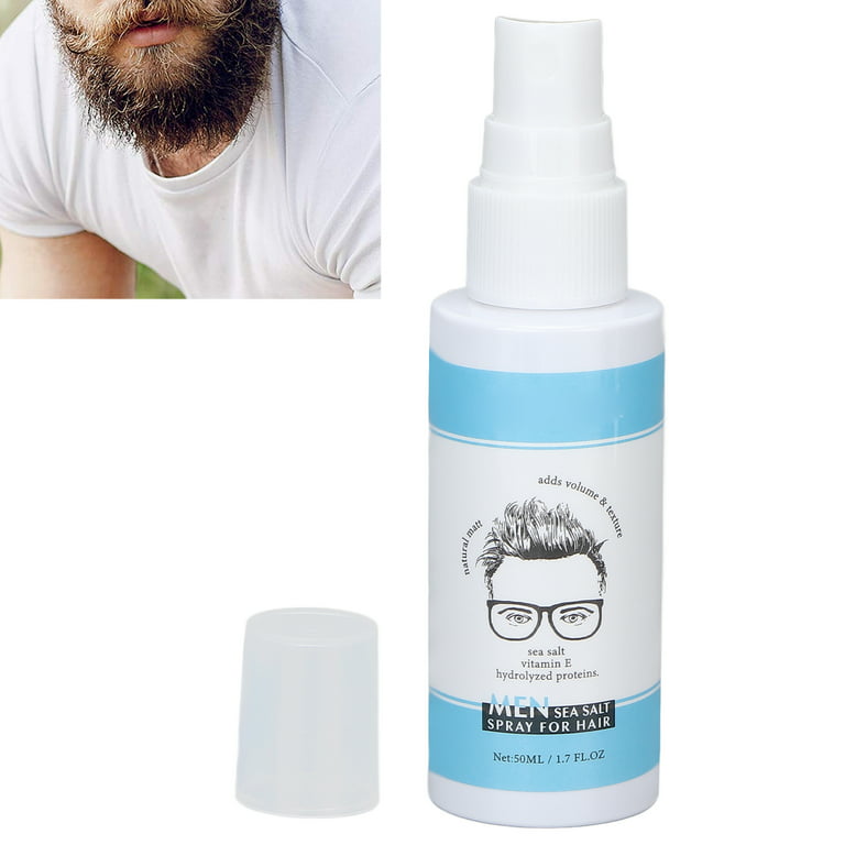Sea Salt Spray for Hair Men, Natural Texture Spray Hair to Add Volume for  Wavy, Curly, & Fine Hair, Saltwater Hair Spray Men, 150ml Travel Size Beach