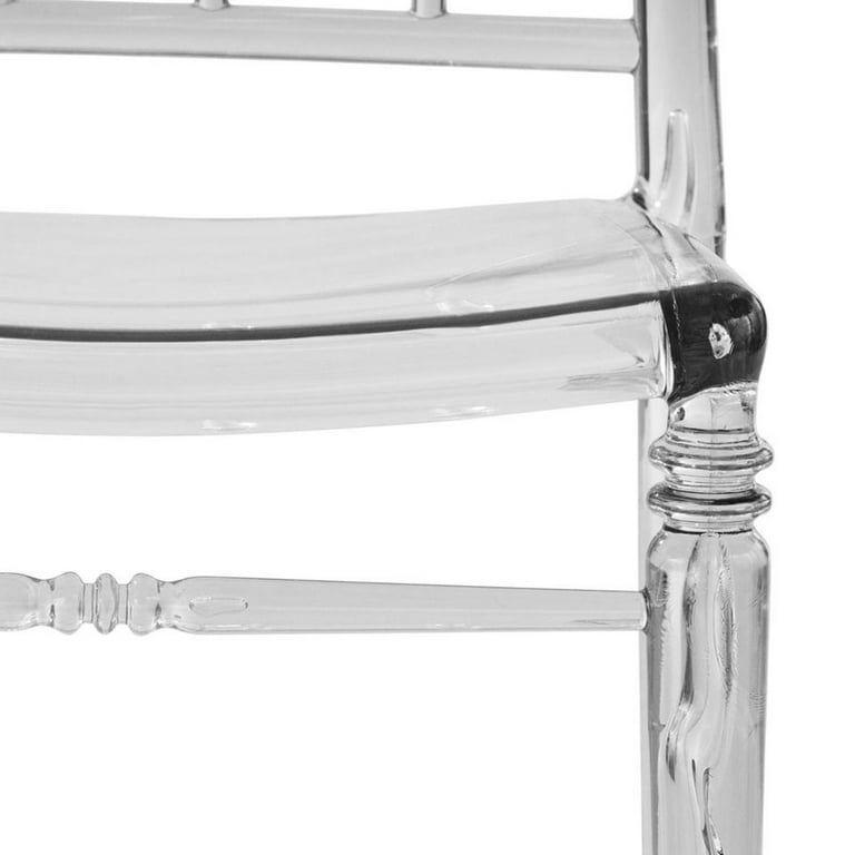Clear lucite sales chairs