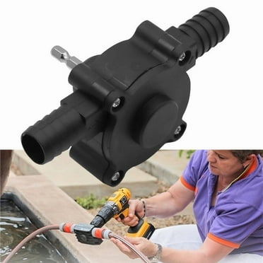 Cevemin Hand Drill Water Pump - Self Priming Centrifugal Multi Power Pump, Compact Portable Water Transfer Pump for Draining Pools, Gardens, Outdoor Use (Black, Plastic Material)