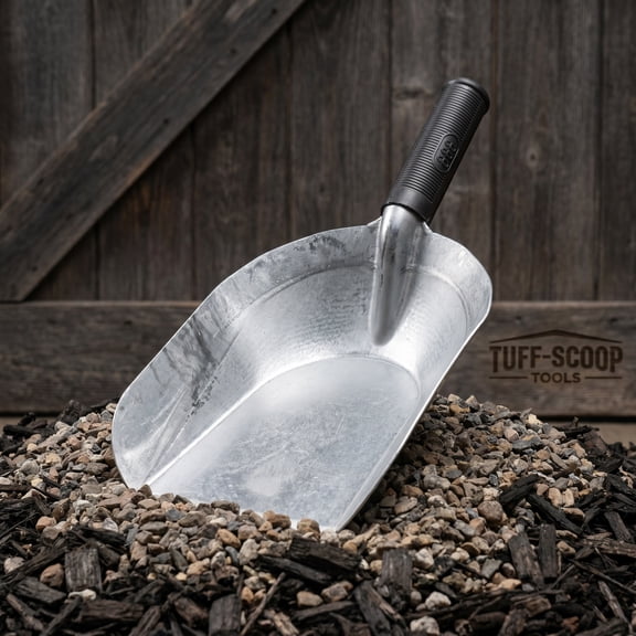 Milisten Outdoor Garden Shovel with Forged Metal Scoop Large Capacity for Soil Moving and Weeding