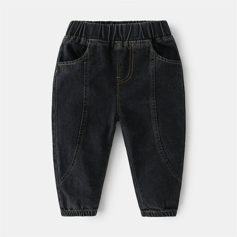BLACK FITTED DENIM PANTS, BABY BLACK FITTED DENIM PANTS, BABY