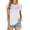 Silver, variant on NJGRAE Gym Tops for Women Women’S Striped T-Shirts Women's Spring/Summer Round Neck with Loose Short Sleeve T Shirt Women’S Relaxed Fit Tees Xl