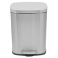 thumbnail image 3 of Home Basics Soft Close 12 Lt Stainless Steel Step Waste Bin, Silver, 3 of 5
