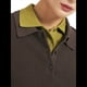 thumbnail image 2 of Camisa de Larga para Mujer, Informal, Holgada, con Cuello en V, para Trabajo Formal, Ropa de Otoño. Marrón M, 2 of 8