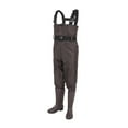 thumbnail image 2 of Vadeadores de pesca con botas para hombres y mujeres, pantalones de agua antideslizantes, vadeadores de pecho, pantalones de vadeo para jardinería, Marrón, 2 of 8