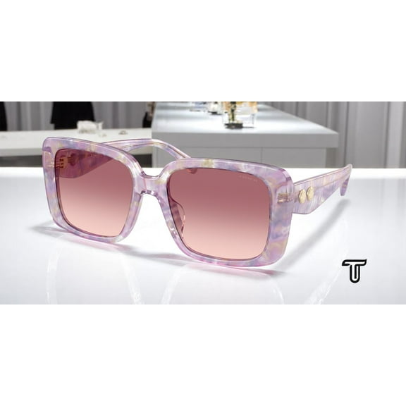 COACH HC8424U 58677W CAD54 Pearlized Purple Pink Grad 54 mm Women's Sunglasses