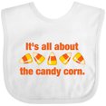 thumbnail image 3 of Inktastic All About the Candy Corn Boys or Girls Baby Bib, 3 of 4