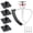 Black, variant on Stand Mixer Accessory Hooks for KitchenAid, Universal Storage Organizer Holder for Beater Dough Hook Pasta Maker Attachments, 4 Pack Adhesive or Screw Mount
