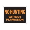 Hy-Ko Hy-Glo English Black Informational Sign 8.5 in. H X 12 in. W