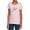 Pink, variant on Superman Distressed Outline Women's T Shirt, Pink, X-Large
