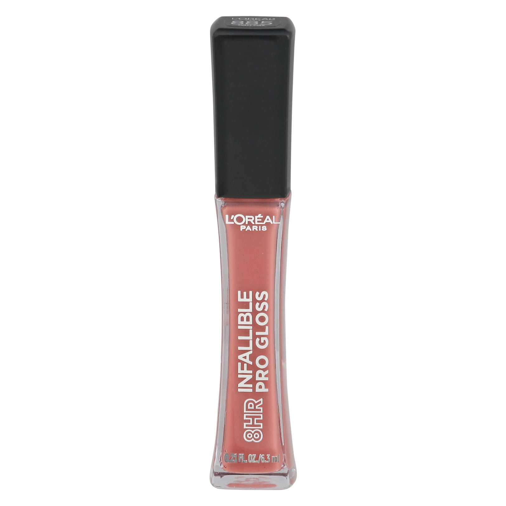 (2 pack) L'Oreal Paris Infallible 8 Hour Pro Lip Gloss, Hydrating Finish, 885 Shell Pink, 0.21 fl oz