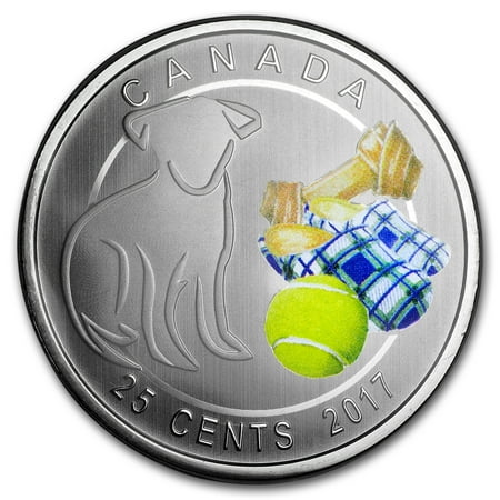 0.25 Ounce Panda Coin - 2017 Canada $0.25 Love My Dog